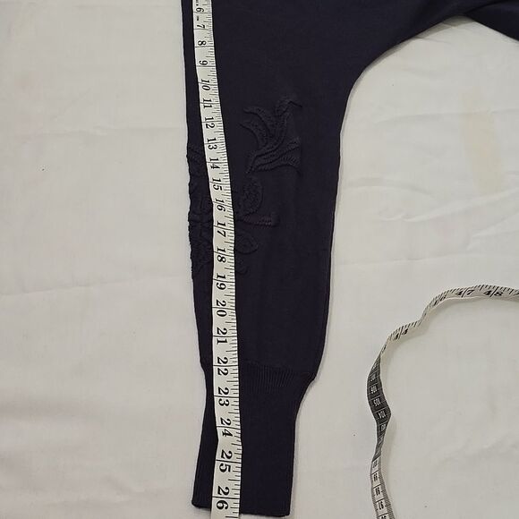 Chico's Purple Floral Pullover Knit Sweater  1 - Picture 5 of 8